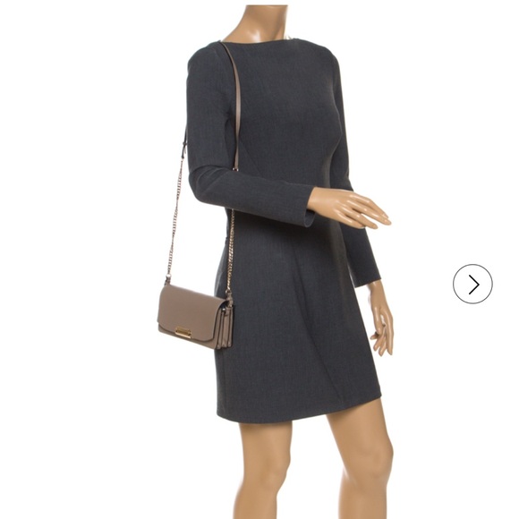 Burberry Madison Leather Beige Crossbody Bag with Gold Accents Authentic - Picture 12 of 12